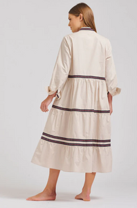 Shirty - Sandy Relaxed Tiered Dress in Stone
