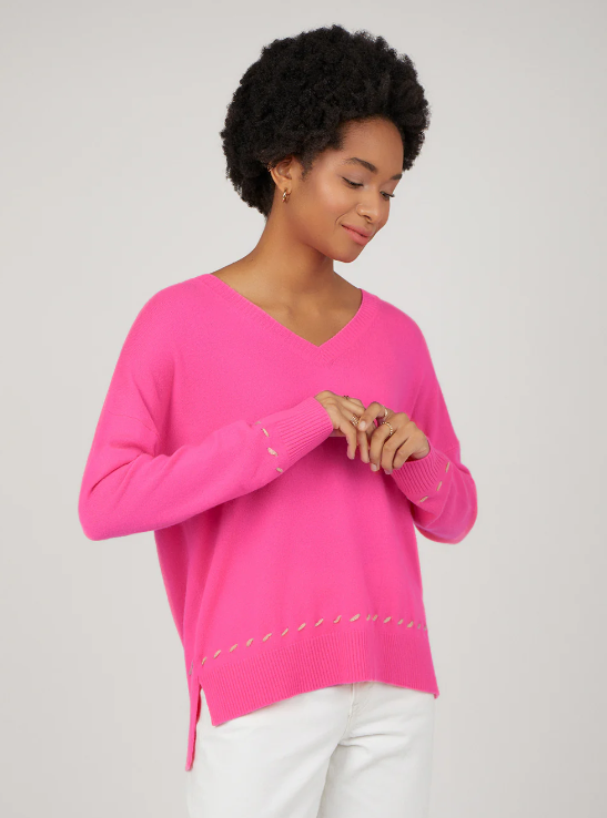 Cocoa Cashmere - Calynn Jumper in Radical Pink