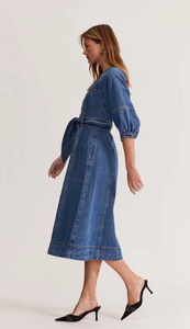 Staple the Label - Alita Denim Midi Dress