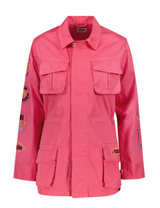 Me369 - Sloane Utility Embroidery Jacket in Pink