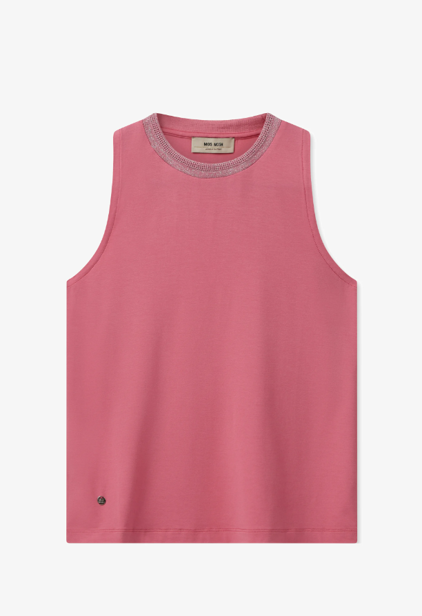 Mos Mosh - Fari Jersey Top in Rose