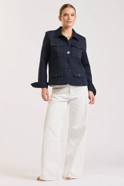 Shirty - Hemming Scuba Jacket in French Navy