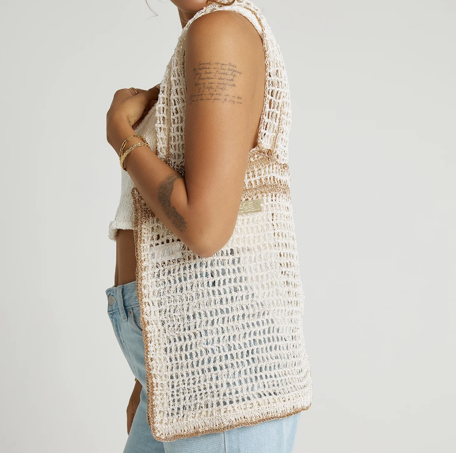 Arms of Eve - Lani Beach Bag in Pearl