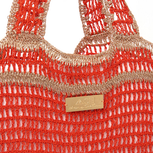 Arms of Eve -Lani Beach Bag in Red Apple