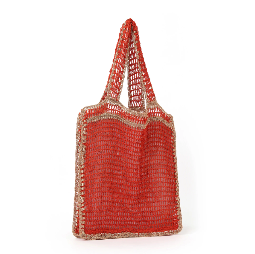 Arms of Eve -Lani Beach Bag in Red Apple