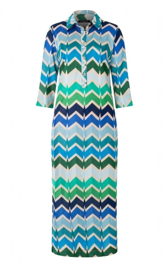 Ana Alcazar - Casual Shirt Dress in Zig-Zag