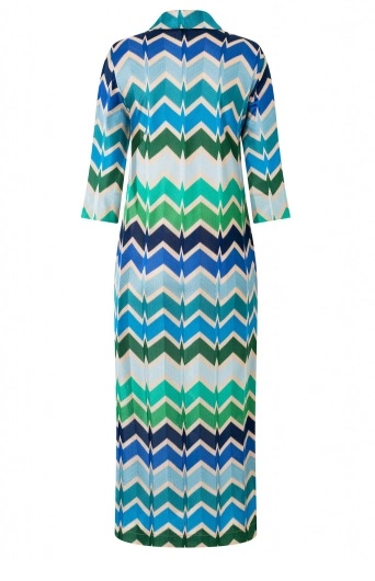 Ana Alcazar - Casual Shirt Dress in Zig-Zag