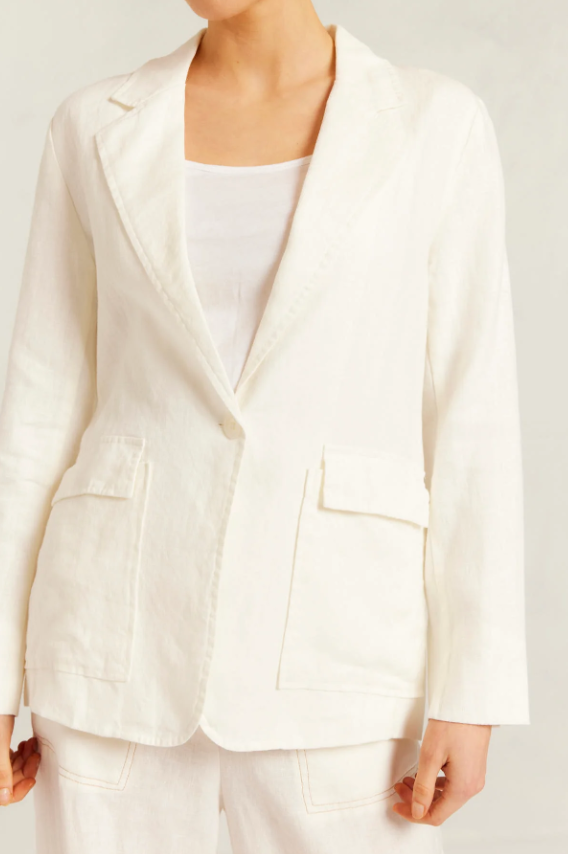 Alessandra - Devon Blazer in Ivory