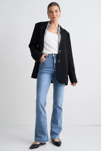 Flo + Frankie - Bestie Relaxed Fit Blazer in Black