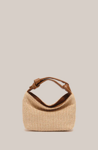 Vestirsi - Jess Raffia Pouch in Brown