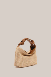 Vestirsi - Jess Raffia Pouch in Brown