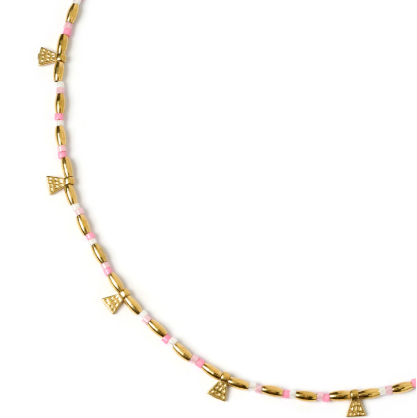 Arms of Eve - Natalia Gold Necklace in Peony