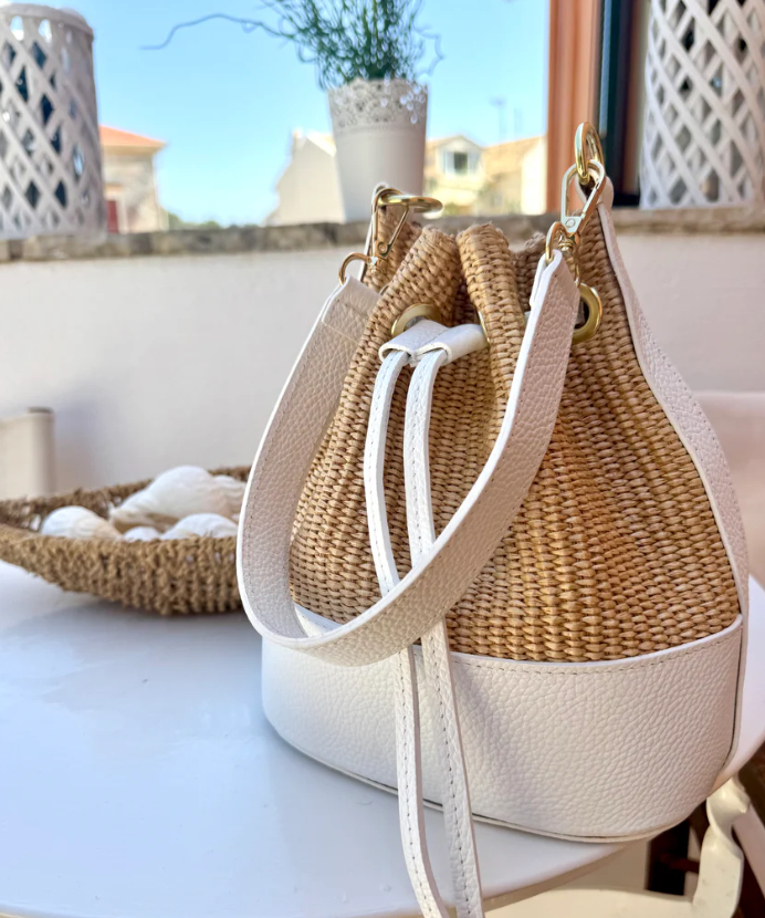 Studio Zee - Sofia Bucket Bag in White