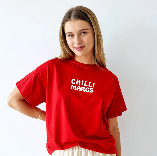 By Frankie - Chilli Margs Tee in Red