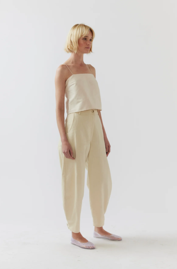 Foemina - Edith Pant in Bone Canvas