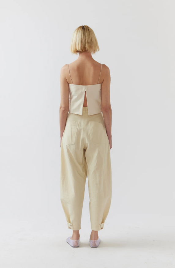 Foemina - Edith Pant in Bone Canvas