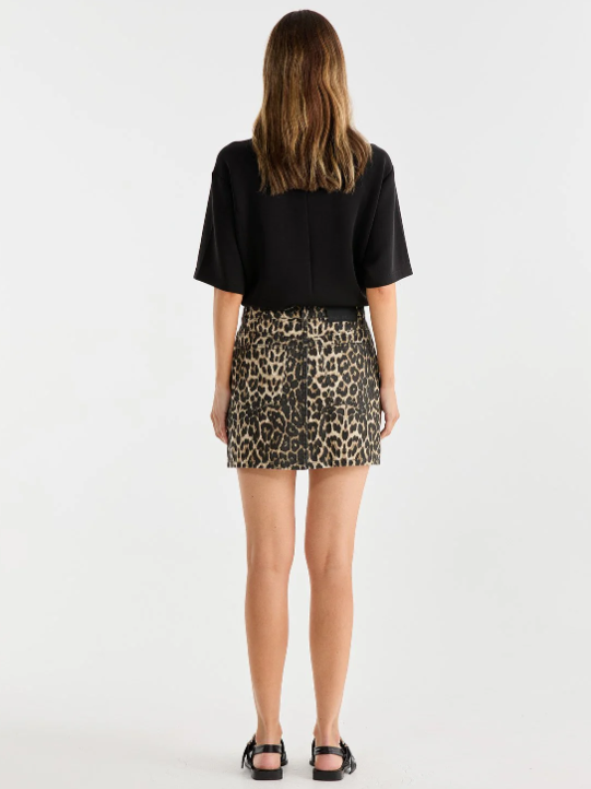 Ena Pelly - Suri Mini Skirt in Leopard