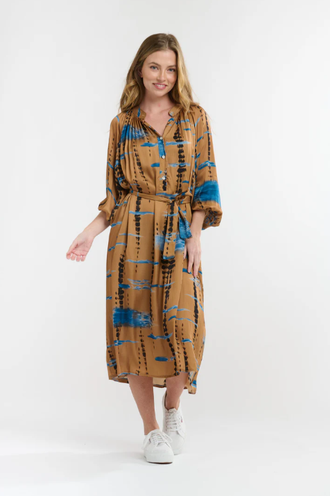 Italian Star - Valley Dress in Camel