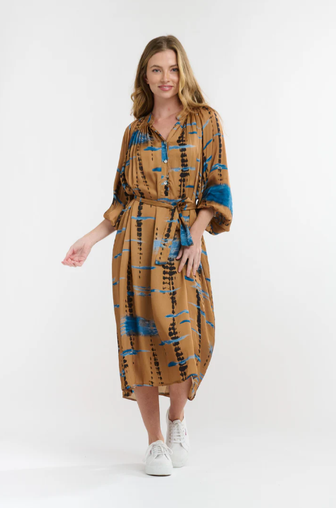 Italian Star - Valley Dress in Camel