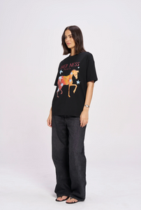 Maku - Her Mess Tee in Black Beauty