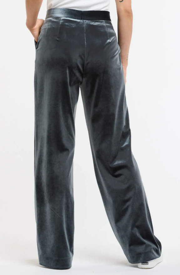 Italian Star - Jets Velvet Pant in Grey