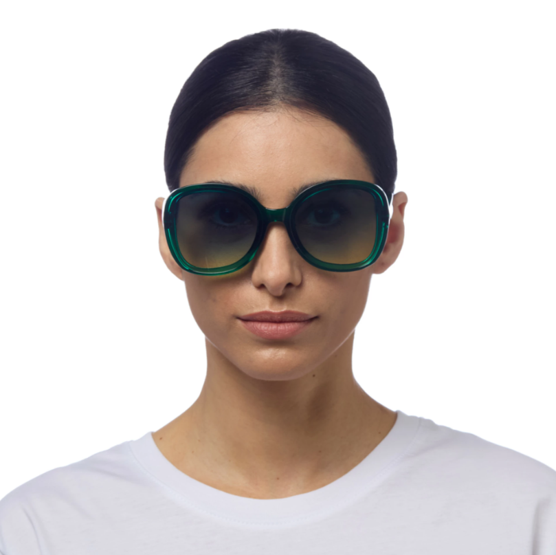 Okkia - Anna Sunglasses in Transparent Green