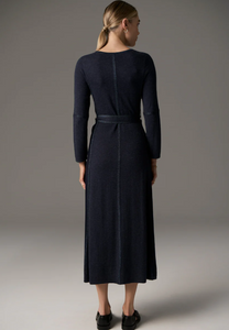 POL - Lara Dress Lurex in Blue/Ink
