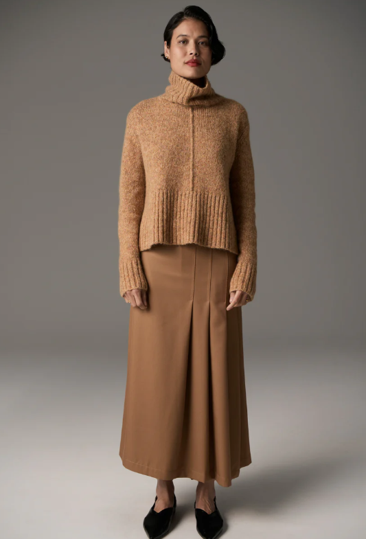 POL - Grove High Neck Knit in Gold