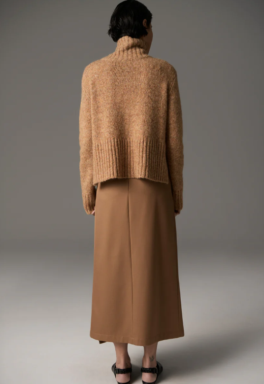 POL - Grove High Neck Knit in Gold