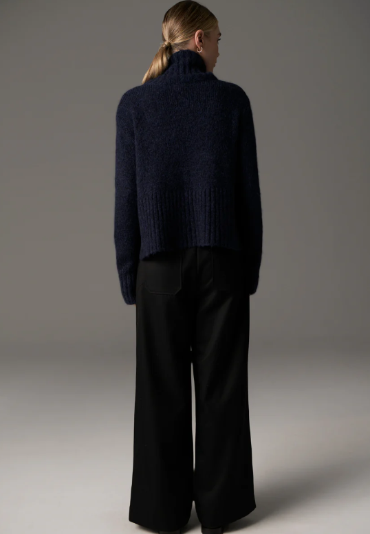 POL - Grove High Neck Knit in Ink