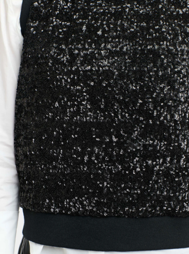 365 Days - Sequin Tank in Black