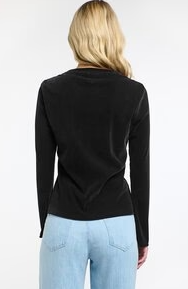 365 Days - Velvet Underground Top in Black