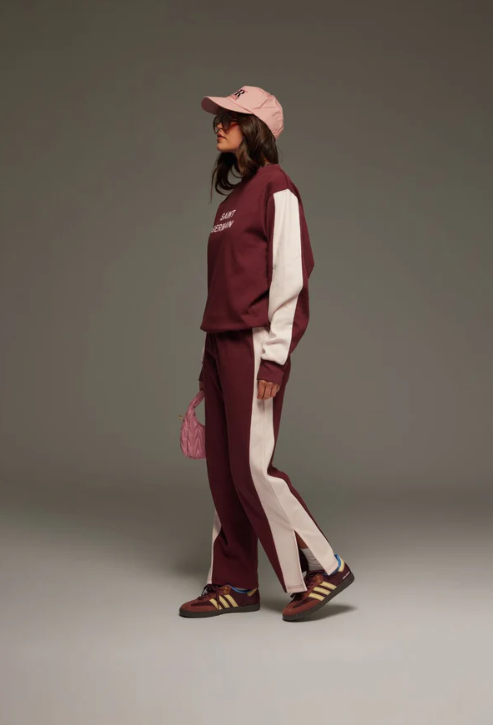 Araminta James - Saint Germain Sweatshirt in Red Wine