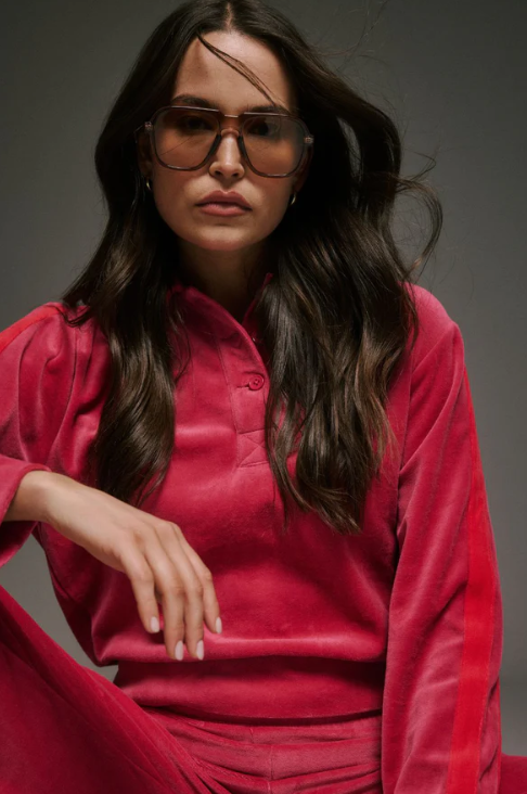 Araminta James - Mara Velour in Pomegranite