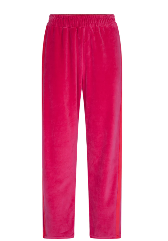 Araminta James - Mara Velour Pant in Pomegranite