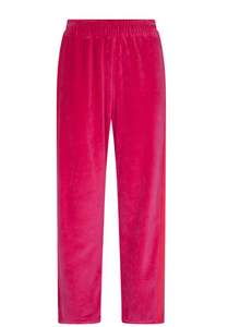 Araminta James - Mara Velour Pant in Pomegranite