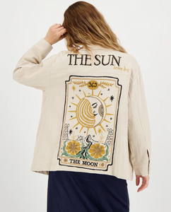 Me369 - Briann Embroidered Jacket in Sand