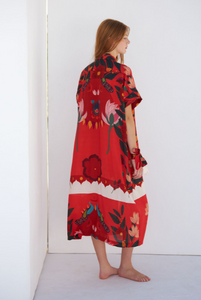 Cristina Beautiful Life - Jenna Shirt Dress in Red