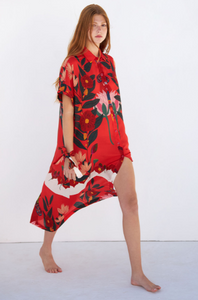 Cristina Beautiful Life - Jenna Shirt Dress in Red