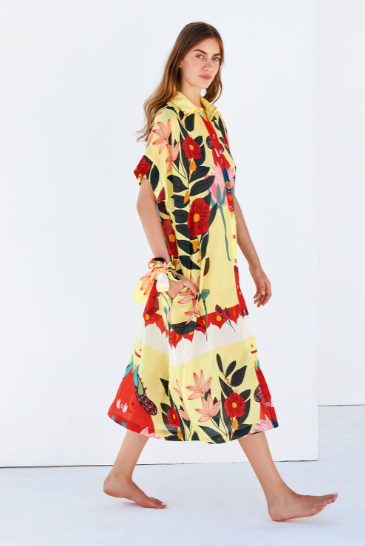 Cristina Beautiful Life - Jenna Shirt Dress in Yellow