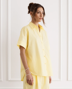 Heaven - Bianca Cuban Shirt in Lemon