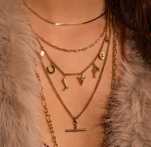 Arms of Eve -Rodeo Gold Charm Necklace