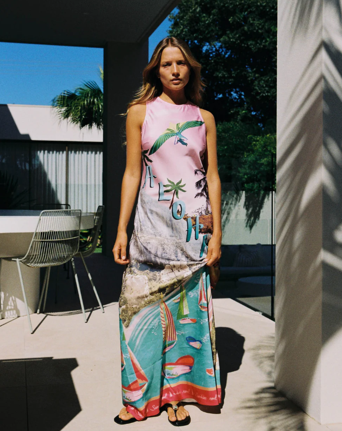Walnut - Stockholm Dress in Aloha