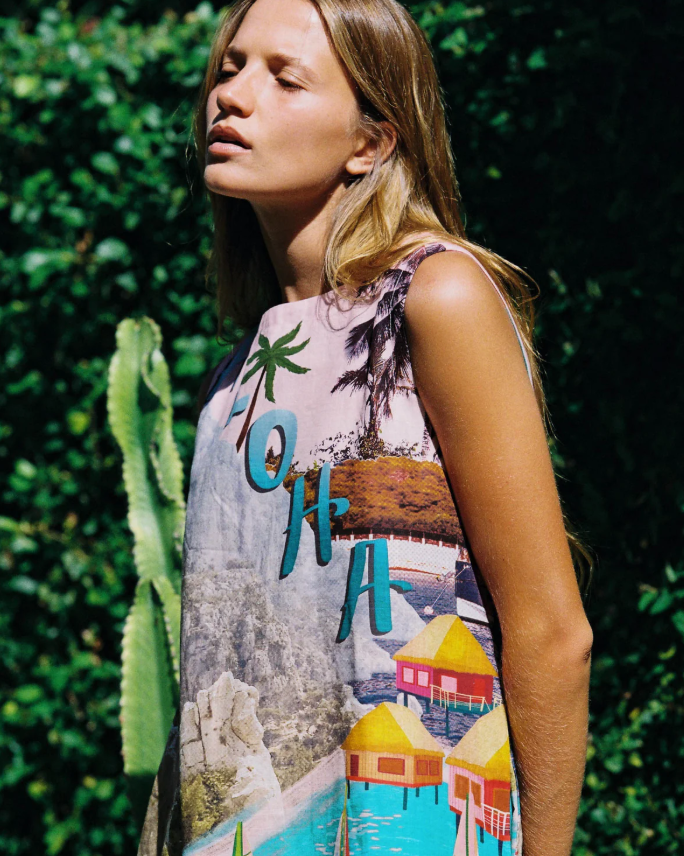 Walnut - Tahiti Dress in Aloha