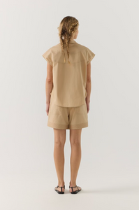 Foemina - Brooklyn Shirt in Sand Poplin