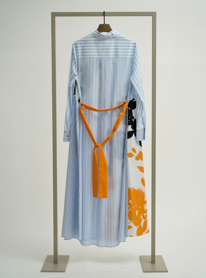 Herzen Angelegenheit - Cotton Dress in Curry Multi