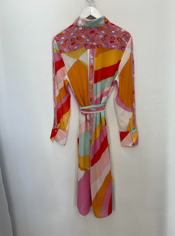 Herzen Angelegenheit - Silk Dress in Pink Multi