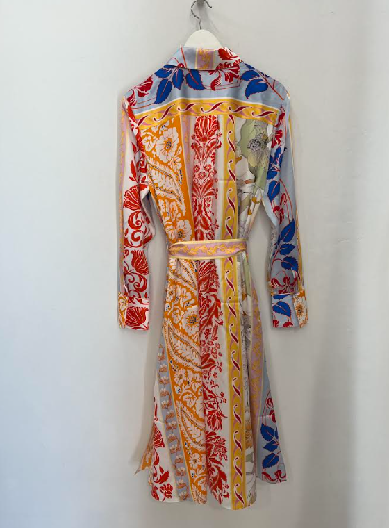 Herzen Angelegenheit - Silk Dress in Tomato Print