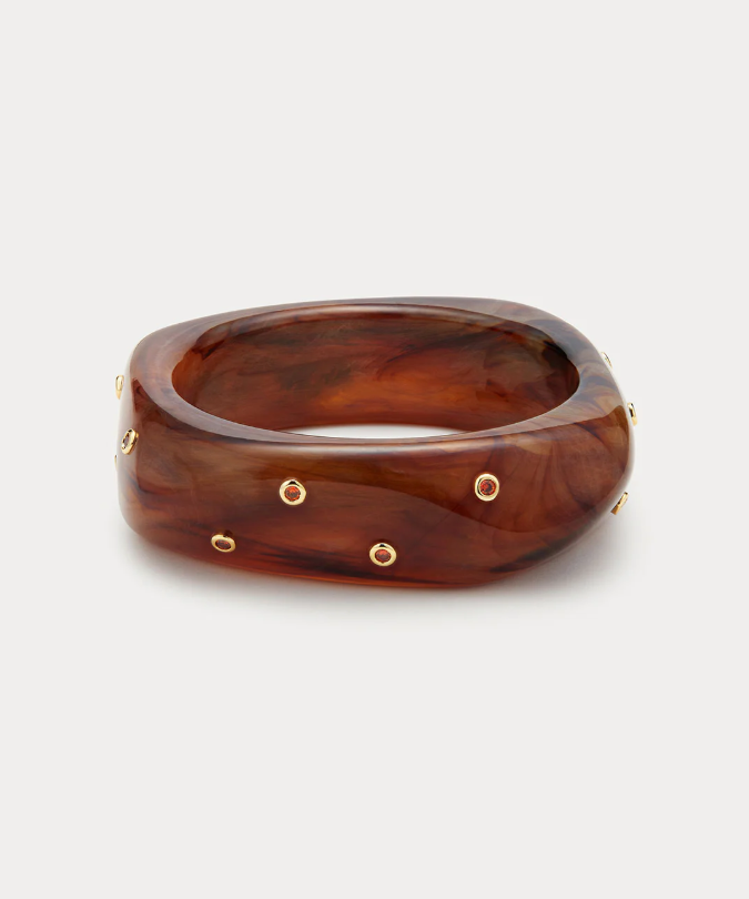 Luv Aj - The Ibiza Lucite Cuff in Gold