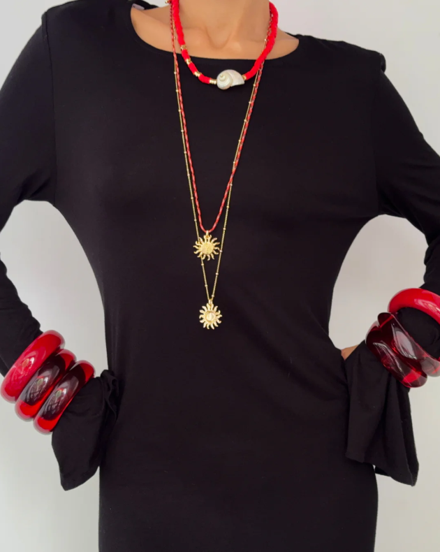 Luv AJ - The Ibiza Sun Necklace in Gold